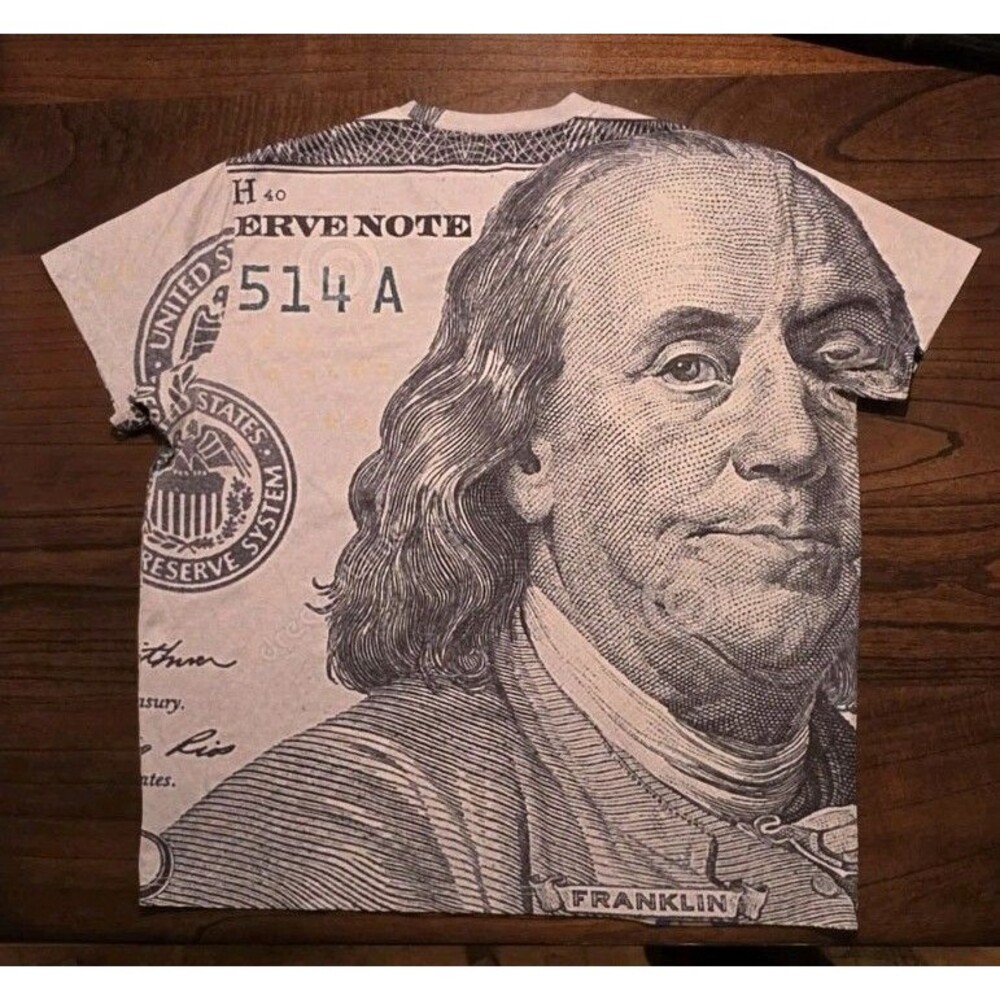 Hudson Outerwear Men’s 3X Money Print Graphic T-Shirt Short Sleeve